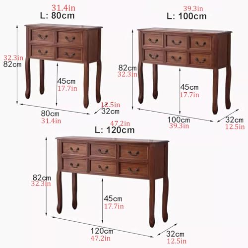 Mesa de sofá para sala de estar con almacenamiento elegante de madera 2