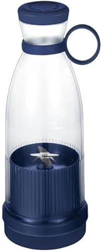 Nicffdi ジューサー 小型 ミキサ 1台多役 スムージーミキサー コーヒーミル 野菜&果物&離乳食用&氷 強力 高速回転 USB充電式 水洗い電動ミキサー 手軽 コンパクト 果物/野菜/離乳食/ミルクセーキ 氷も砕ける 操作簡単 (ブルー)