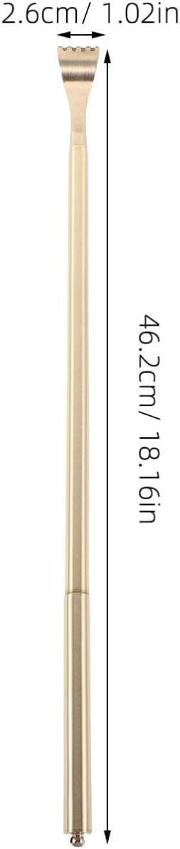 ERINGOGO Copper Back Scratcher Stick Portable Metal Massage Tool with Long Handle for Itch Relief for Men and Women Durable Copper Design for Comfortable Use