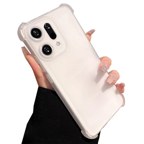 LUNBER-ARMOR�EFor Find X9 Pro �P�[�X Pro �J�o�[ �}�b�g ������ �ϏՌ� TPU �\�t�g�P�[�X �X�g���b�v�� �p �ی� �R�[�i�[�o���p�[ �ی�P�[�X ���� ������ For �I�b�| �t�@�C���hX9 �v��(�z���C�g)