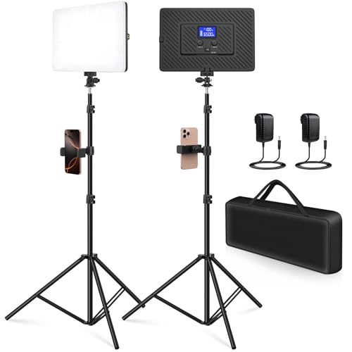 Luces LED de video 2500K-8500K portátiles para iluminación de estudio fotográfico y videos