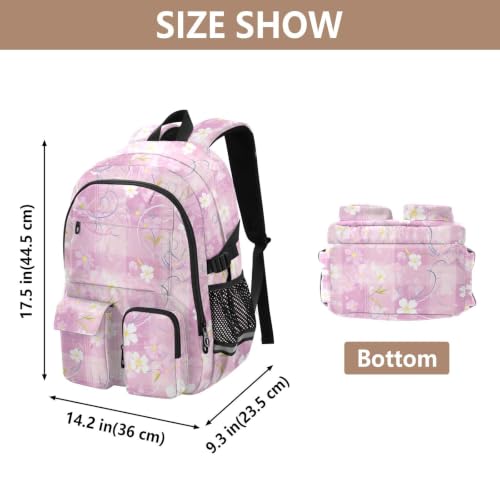 Mochilas de viaje para laptop acolchadas contra golpes escolares con cuadros amarillos y morados 3