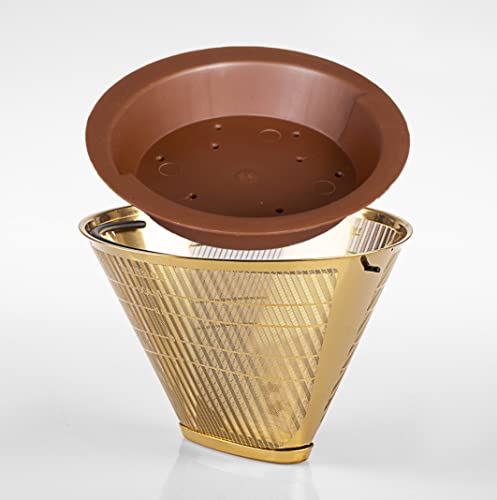 seleXions Set Kaffeefilter Goldfilter 1x4 GF4M & Wasserverteiler Tröpfli WVT4 Cover