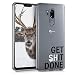 Produktbild kwmobile Hülle kompatibel mit LG G7 ThinQ/Fit/One - Handyhülle - Handy Case Get It Done Schwarz Hellgrau Transparent