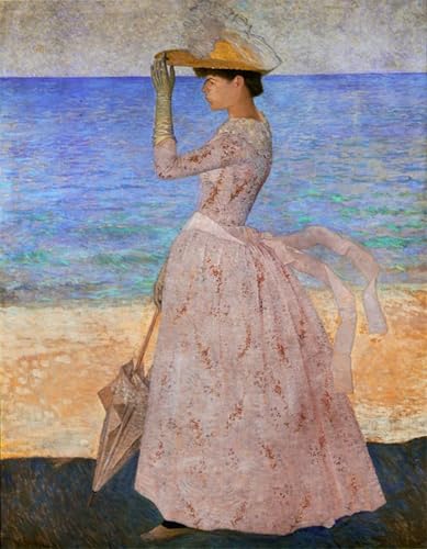 Image sur toile La femme au parapluie d'Aristide Maillol affiche décoration murale