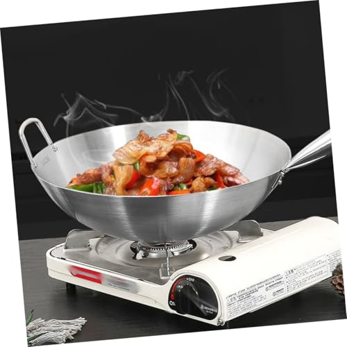 Wok de Acero Inoxidable con Mango para Cocina miniatura 6