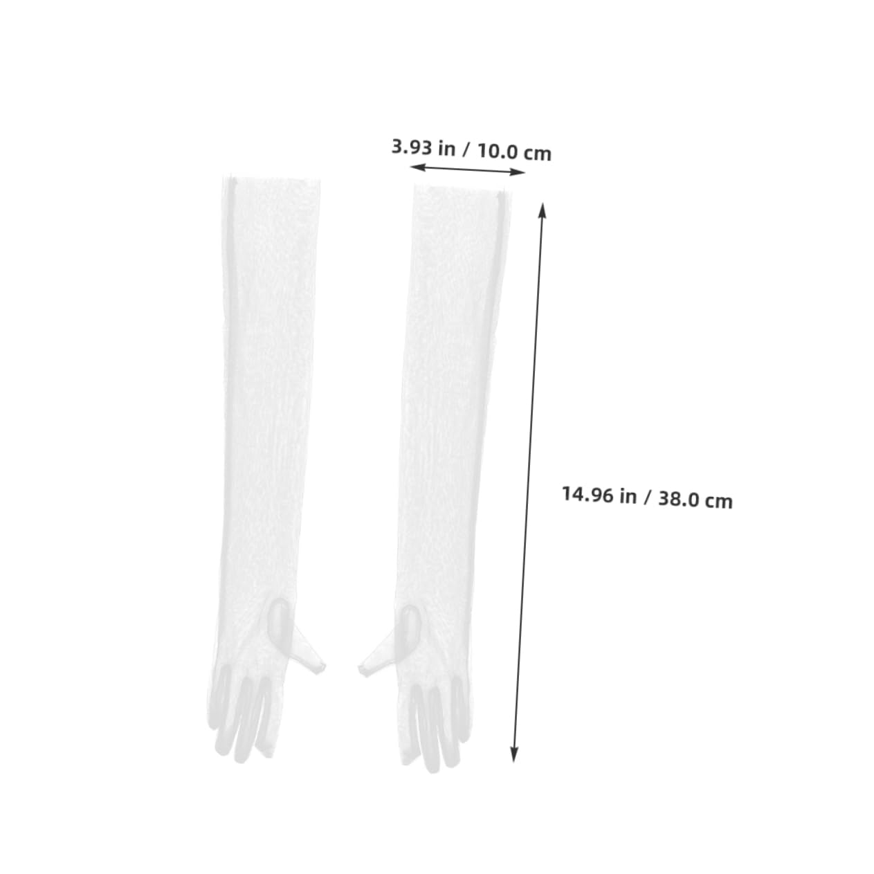 BESPORTBLE Women Long Lace Gloves Tulle Bridal Evening Gloves for Weddings Photography and Parties Lightweight for Dress Up and Accessories