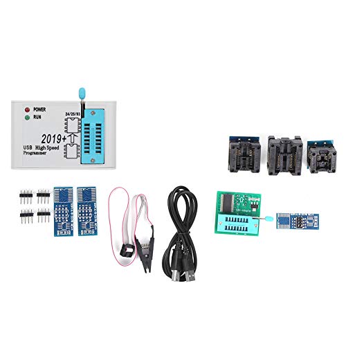 EZP2019 USB 2.0 Speed SPI Flash Programmer, 12MBPS Fast Read Write Speed, Supports 25 Flash 24 Eeprom Blocks, Automatic Chip Identification, Firmware Update PC Software Support