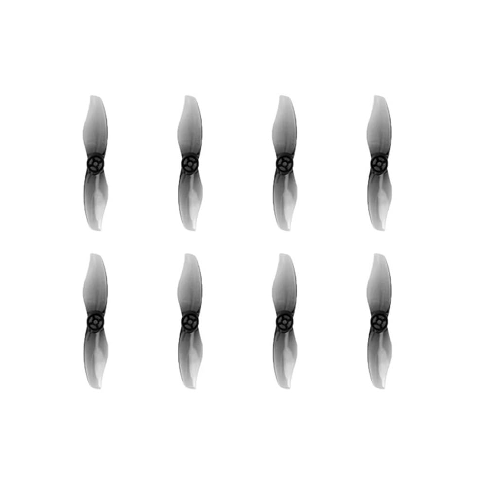 Hélice PC renforcée 2015 rotors à 2 pales de 2 pouces propulsion de micro-drones clear gray