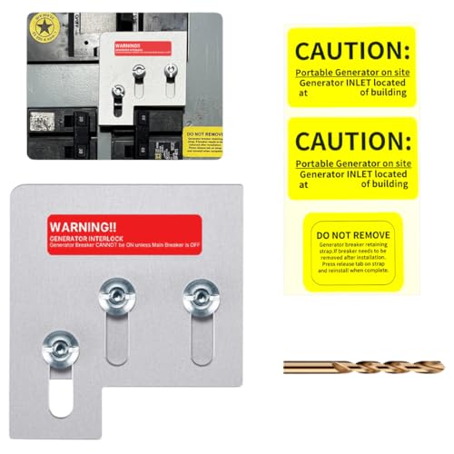 Generator Interlock Kit for Square D QO or Homeline 150 or 200 amp Panel - Generator Lockout Kit...