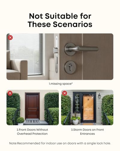 eufy Security Smart Lock FamiLock C32 2-Pack, Fingerprint Keyless Door Lock with Handle,Interior Doors, Built-in Wi-Fi, App Control, Auto Lock, 4 AA Batteries, Alexa/Google,Rekey Not Supported thumbnail 7