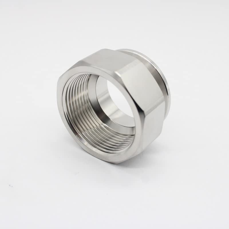 1/4 "a 2" in acciaio inossidabile 25.4mm 50.5mm 64mm 77.5mm BSPT Adattatore femmina esagonale TC Parti femminili SS304-1 pac, TC 64mm, 2"