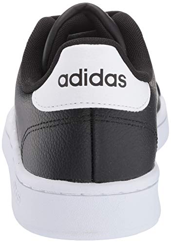 adidas Women's Grand Court Running Shoe, Black/White/Black, 9 M US