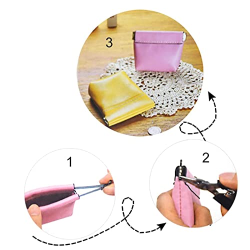 Handtaschenscharniere, Kussverschluss Federclip Flex Taschenverschlüsse,Metall Interner Flex Rahmen, 30PCS Kuss Verschluss Rahmen Taschen Kussverschluss Rahmen DIY Handwerk Münzbörse 8cm 10cm 12cm