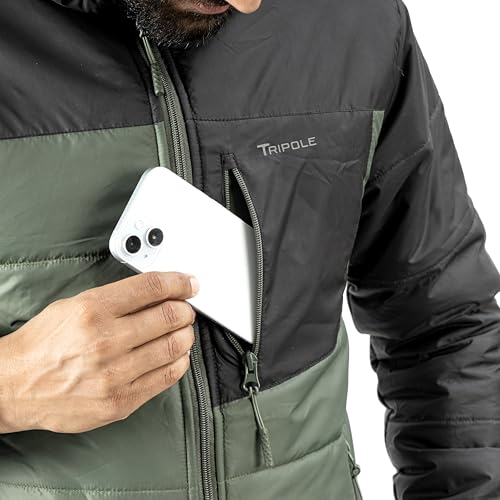 Image of Tripole Boreal Winter and Snow Jacket | Water Repellent Hooded Insulated Jacket for Trekking, Hiking & Travel | Minus 5 Degree Comfort