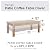 Vailge Rectangular Coffee Table Cover - Outdoor Lawn Patio Furniture Covers with Padded Handles and Durable Hem Cord - Heavy Duty and Waterproof,Fits Large Rectangular Coffee Table (Beige & Brown)