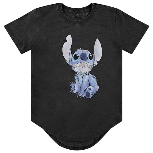 Image of Disney Lilo & Stitch Juniors Graphic T-Shirt - Stitch Tee for Women, Short Sleeve, Sizes XXS-3XL
