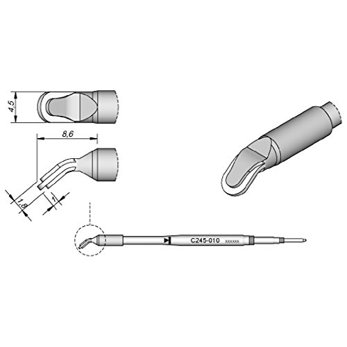 Embout JBC C245010 cuivre haute durabilite pour fer thermoregule T245
