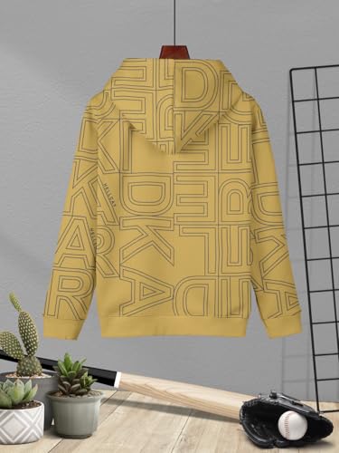 Image of HELLCAT Trendy Printed Cotton Blend Hoodie Sweatshirt for Boys