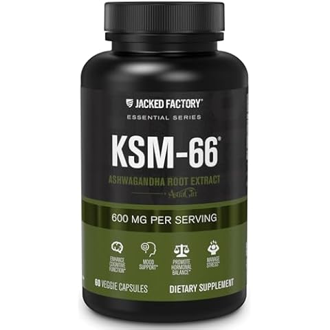 Jacked Factory KSM-66 Ashwagandha Supplement Cover