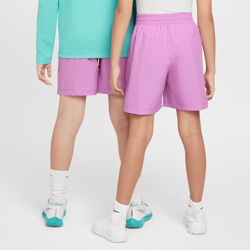 Nike Multi Big Kids' Dri-FIT Training Shorts (Rush Fuchsia/White, DX5382-532)3