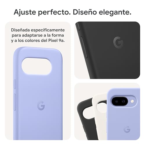 Funda de Google Pixel 9a silicona rosa peonía resistente móvil 5