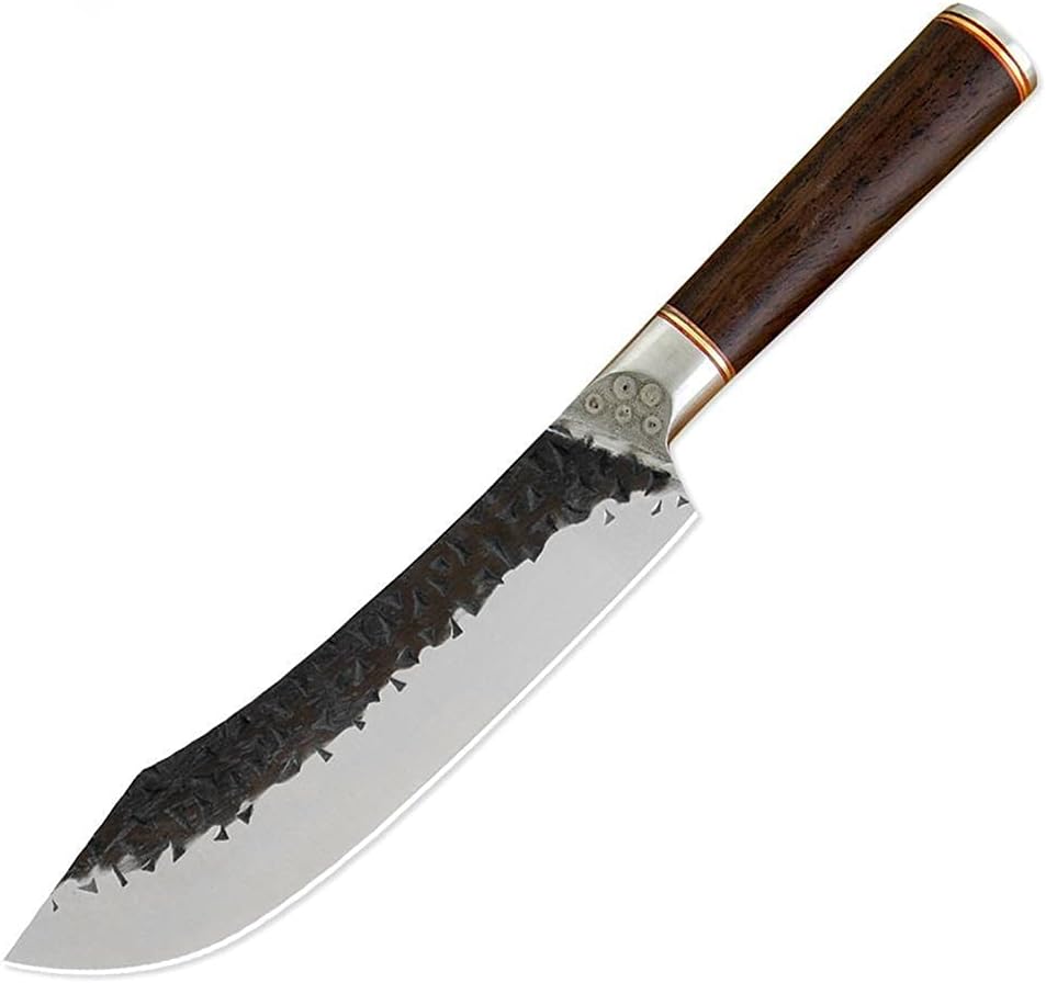 Meat Cleaver,Cleaver Knife Camping Knife Cooking Knife Hammer Pattern Mo Vanadium Steel Boning Serbian Hunting Knife Woodhandle Cutlery Kitchen Tool