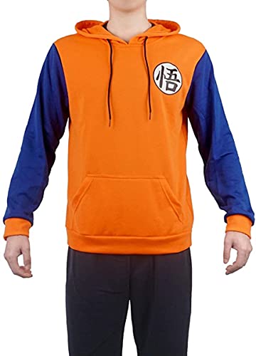 CoolChange Sudadera con Capucha Naranja en Estilo de Son Goku | Sudadera con Capucha con Escritura...
