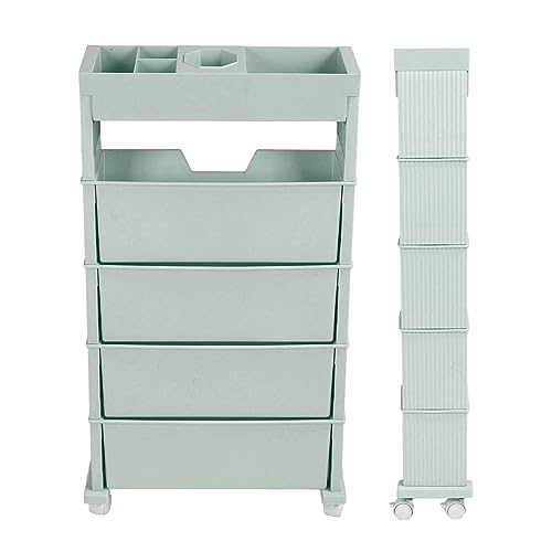 Bibliothèque mobile multicouche bleue de grande capacité avec roulettes fluides - 6