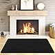 Hearth Rugs Feuerfester Kaminteppich, Kaminmatte, Kaminteppich, feuerfest, 105 x 60 cm, beheizte Bodenmatte für Outdoor-Grills, Feuerstellen, Raucher, Holzöfen