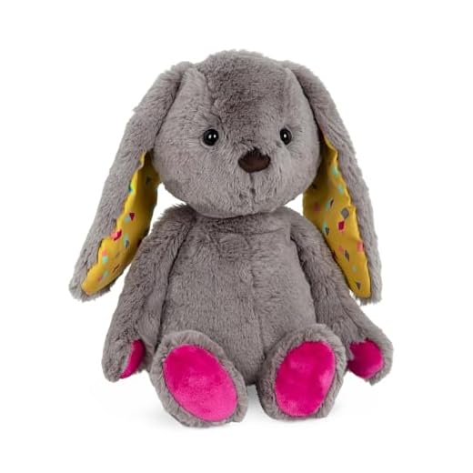 B. toys - Happyhues - Lapin saupoudré - Lapin en peluche - Jouet en peluche super doux - Lavable en machine - 0 Mois et +