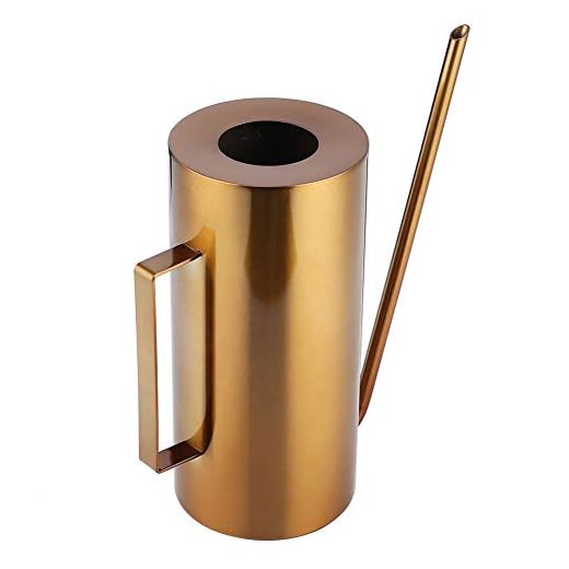 Regador, Regador de Plantas, Pote de água de Jardim, Regador Pequeno de Aço Inoxidável, Bico Longo de 1,5l para Ambientes Internos e Externos