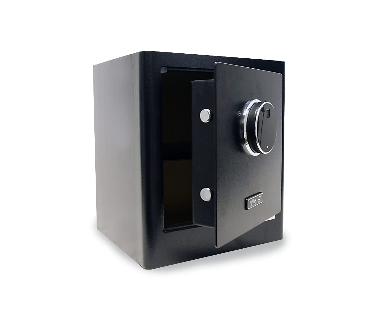 mySafe Premium 350 | elektronischer Schrank-Tresor | Zahlencode & Fingerscan | modernes Design | hohe Sicherheit | Schwarz