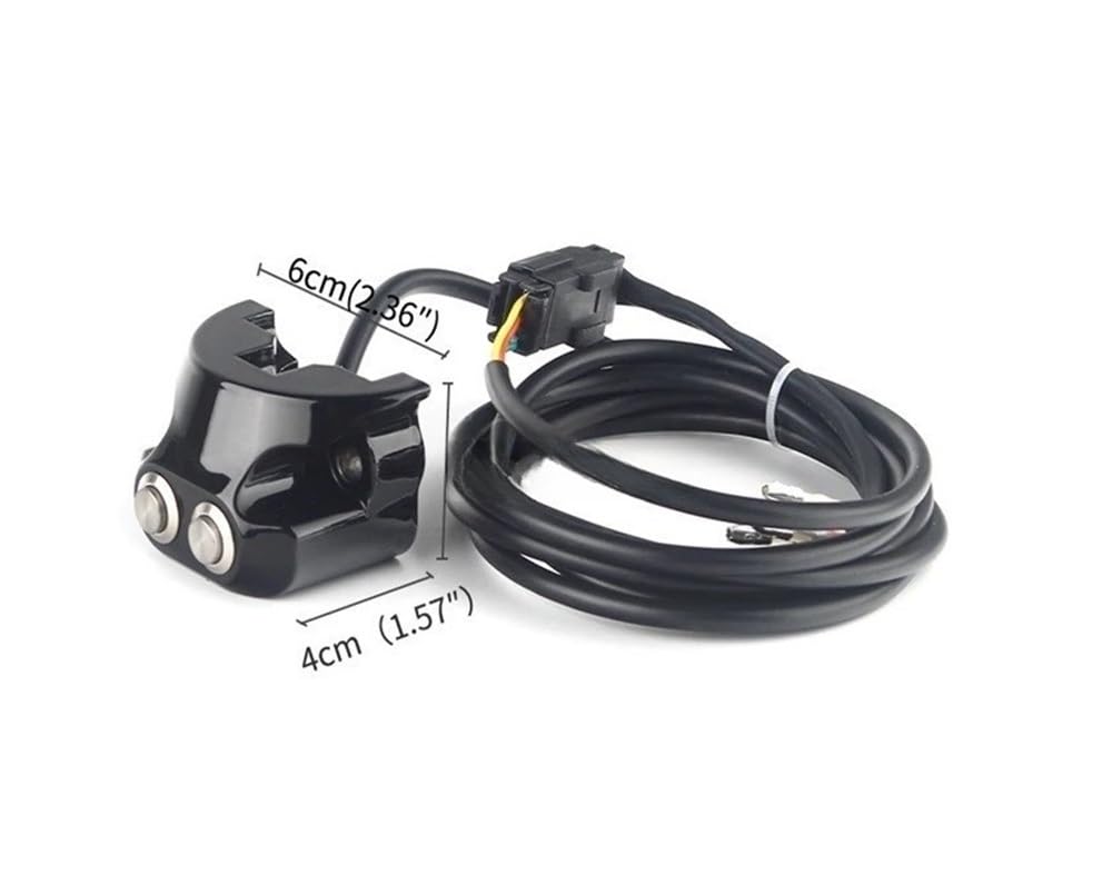 Commutateur Bouton Guidon Moto Interrupteur De Guidon Moto 25 Mm, 2 Boutons, Contrôleur Suspension Pneumatique, 3 Fils, pour Dyna, pour Sportster, V-Rod, pour Aero, pour Aero-A, XL883