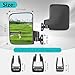 10L0L Golf Cart Mirror No Drilling Side Mirrors Universal for Yamaha, Club Car, EZGO, Folding Side Rear View Mirrors Adjustable 180 Degree HD Glass