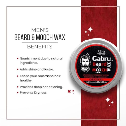 Image of Gabru Beard & Mooch Original Wax for Men | 25g | Pack Of 2