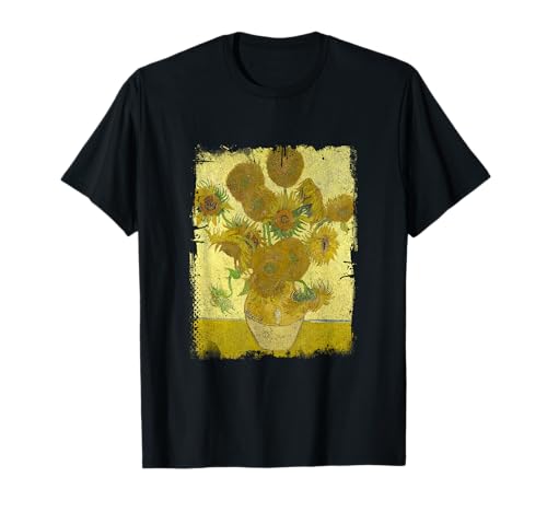 Girasoles de Vincent Van Gogh Pintura famosa Camiseta