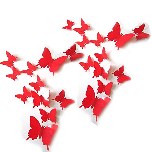24 Pegatinas Murales 3D Removibles de Mariposas miniatura 2
