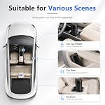 Car Trash Can with Lid, Leakproof, Mini, 2 Pack, Black - Image 5
