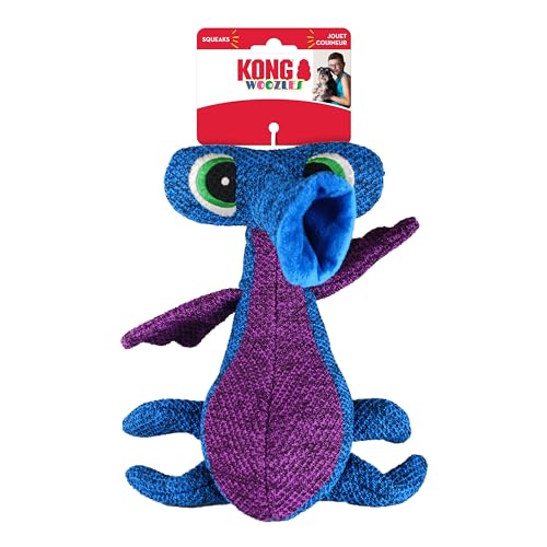 KONG Empresa 38736130: Brinquedo para cachorro Woozles Squeaker, azul Md