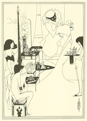 Imagen de lienzo El baño de Aubrey Beardsley cuadro mural decorativo de 60x90cm