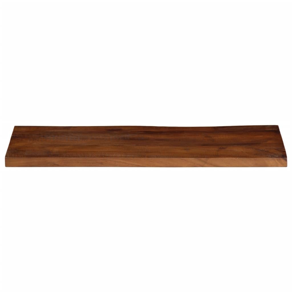 Tablero de madera maciza reciclada de 70 x 30 x 3,8 cm, rectangular, robusta placa de madera como encimera, placa de repuesto para mesa de comedor, cocina, tablero de escritorio