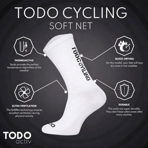 Image of TODO PRO Cycling Socks - Breathable Bike Socks for Men and Women