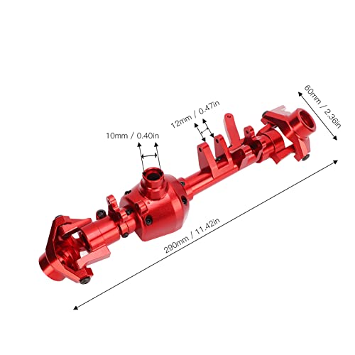 Ośnia przedniej obudowy aluminium aluminiowe osi pojazdu Shell RC Akcesoria do osiowego 1/6 SCX6 (Rosso)