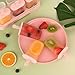 WMKGG Popsicles Molds Set, 6 PCS Ice Pop Mold,Homemade Ice Cream Mould with Sticks, Popsicle Maker(Pink)