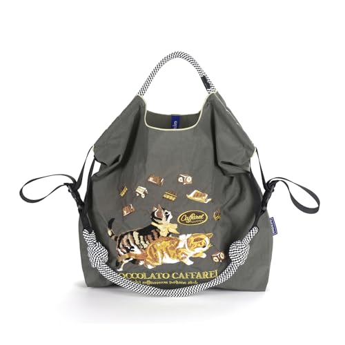 Image of Ball&Chain Women Embroidery Shoulder Handbag Nylon Pockets Bag Ladies Crossbody Purse Fashion Tote Handle Satchel,15x16 in (Dark Grey, Small)