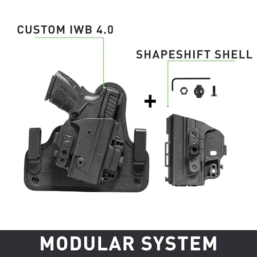 Alien Gear ShapeShift 4.0 IWB Gun Holster for Concealed Carry - Cant & Ride Height Adjustments for Optimal Comfort & Versatility - Right-Hand - Custom Fit for Glock 19
