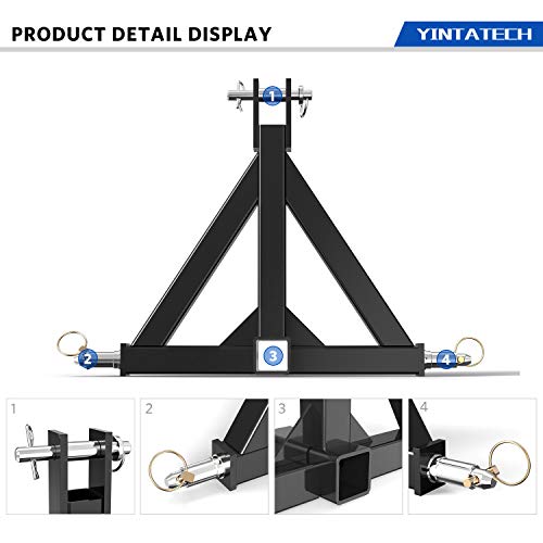 YINTATECH 3 Point Receiver Trailer Hitch Adapter - Image 7