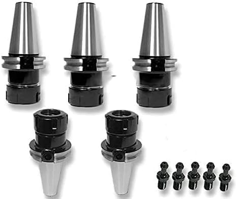 5PC CAT40 ER32 PRECISION COLLET CHUCK WITH HAAS PULL STUDS