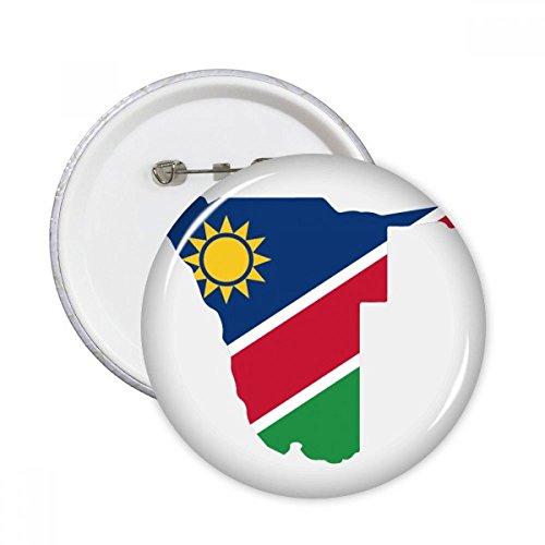 Badge Namibie rond en lot de 5 pièces pour décoration de vêtements